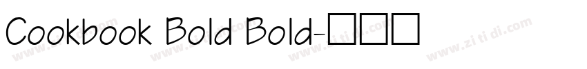 Cookbook Bold Bold字体转换